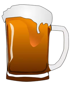 Vektorový obrázek korbelem piva