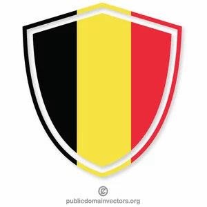 Bouclier de drapeau belge