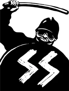 CRS = SS affiche vector image