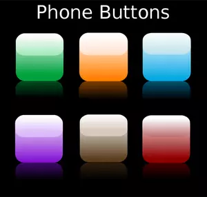 Phone buttons vector drawing