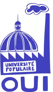 Universiteit protesten poster vectorillustratie