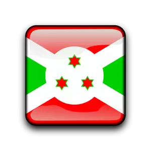 Vlag van Burundi knop vector