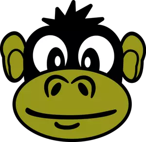 Morsom ape vector illustrasjon