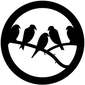Fuglen emblem vektorgrafikk utklipp