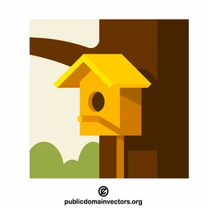 Birdhouse pe un copac