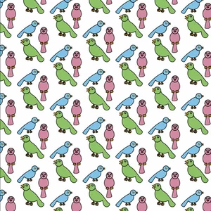 Birds seamless pattern