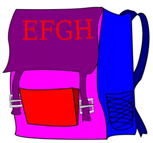 Schoolbag skrive vektor image