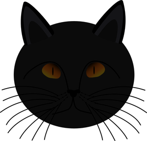 Cat wajah gambar vektor
