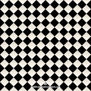 Checkered pattern black tiles