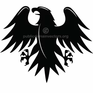 Image vectorielle aigle noir