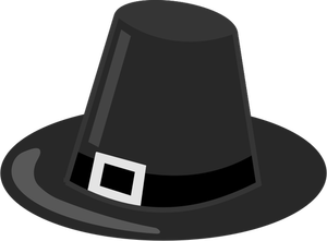 Pilgrim's klobouk vektorové kreslení