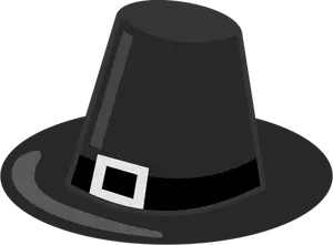 Pilgrim's hat gambar vektor
