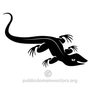 Graphiques vectoriels reptile noir