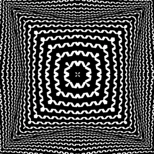 Black geometric pattern