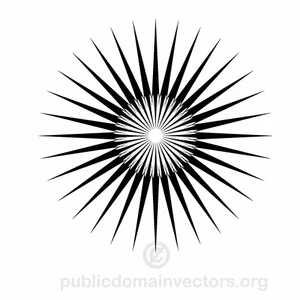 Zwarte ster vector illustraties