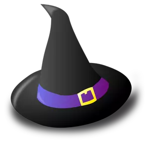 Black witch hat vector graphics