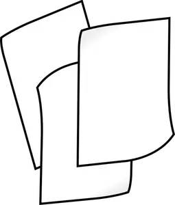 Pile de papier blanc