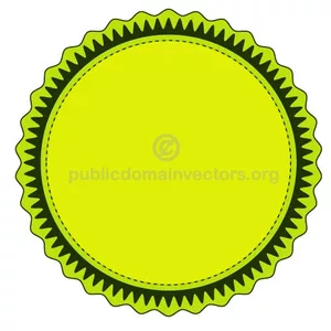 Etiqueta de vetor verde limão
