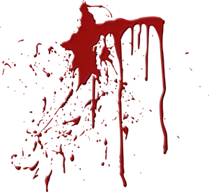 Blood splash vector image