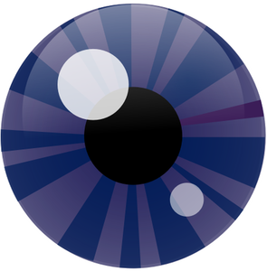 Illustration vectorielle de l'iris de le œil bleu