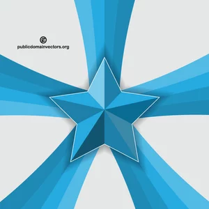 Blue star vector graphics