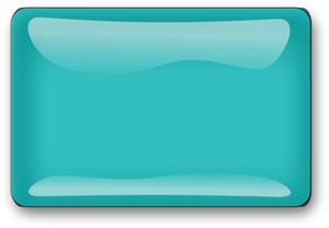 Glanzende lichte blauwe vierkante knop vector afbeelding