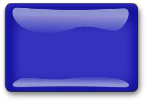 Glanset blå firkantede knappen vector illustrasjon