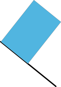 Blaue Flagge-Vektor-illustration