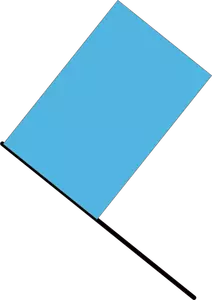 Blå flagg vektor illustration