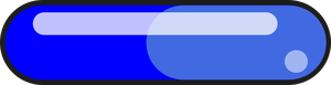 Niebieski przycisk w kształcie pigułki