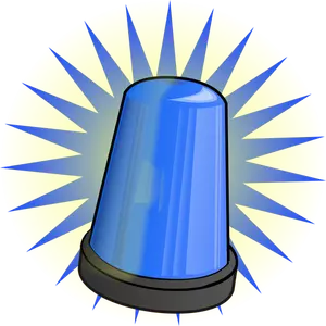 Image clipart vecteur lumineux bleu signal