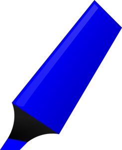 ClipArt vettoriali di evidenziatore blu