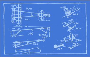 Blueprint of an Airplane