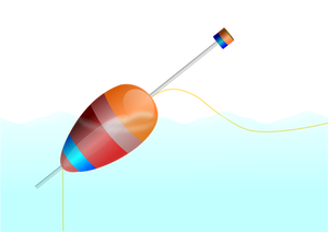 Vector image of a fishing cork