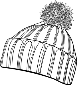 Vektor illustration av vintern bobcap