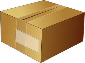 Immagine vettoriale della scatola di cartone chiusa