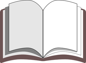 Book with pages wide open