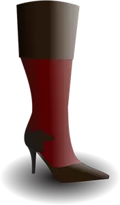 Gambar vektor wanita boot