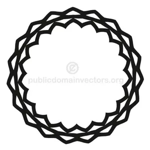 Cerc negru vector miniaturi