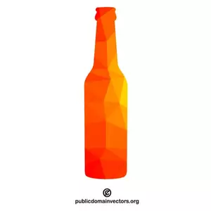 Bottle silhouette vector image