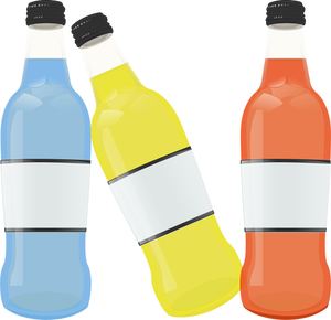 Gekleurde flessen afbeelding