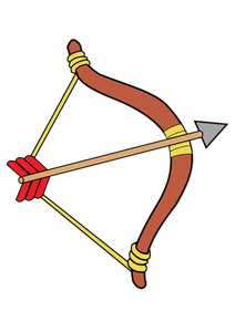 Dessin de vectoriel flèche et arc