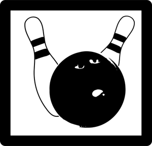 Bowling iconen vector afbeelding