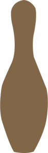 Ruskea keila vektori kuva