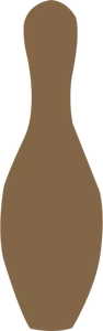 Ruskea keila vektori kuva