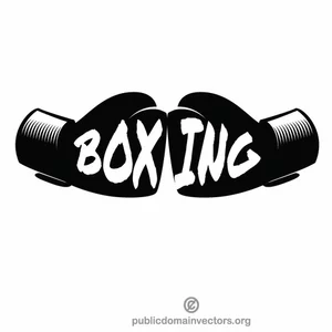 Boxing gloves vector clip art