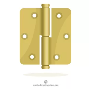 Brass door hinge