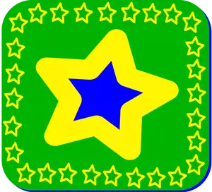 Brazílie hvězda vektorový obrázek
