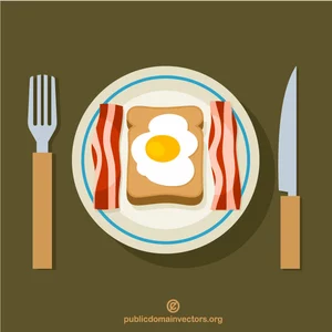 Mic dejun oua si bacon