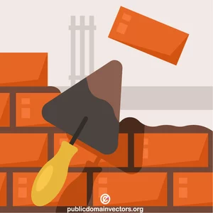 Construction de mur de brique